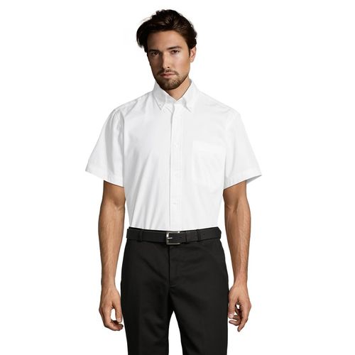 CHEMISE HOMME EN TWILL DE COTON MANCHES COURTES SOL'S BROOKLYN - 1
