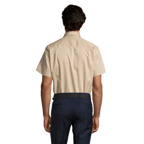 CHEMISE HOMME EN TWILL DE COTON MANCHES COURTES SOL'S BROOKLYN - 4