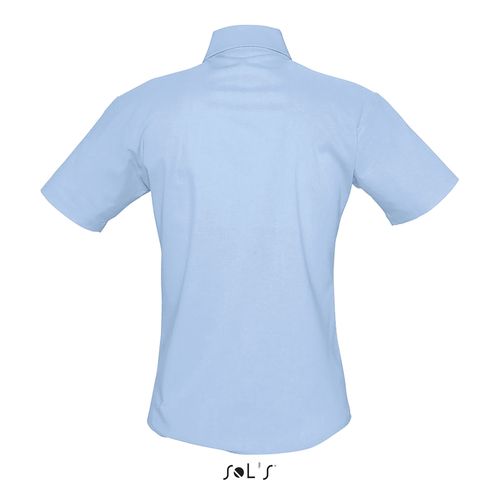 azul celeste CAMISA OXFORD MANGA CORTA PARA MUJER SOL'S ELITE