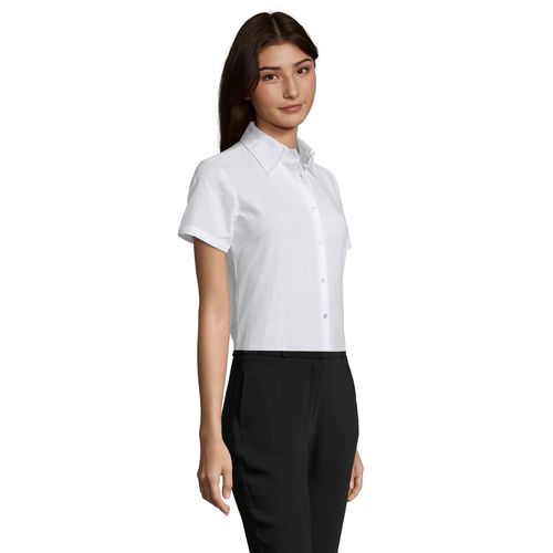 white CAMISA OXFORD MANGA CORTA PARA MUJER SOL'S ELITE