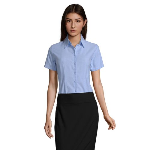CHEMISE FEMME OXFORD MANCHES COURTES SOL'S ELITE