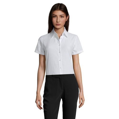 CHEMISE FEMME OXFORD MANCHES COURTES SOL'S ELITE - 3