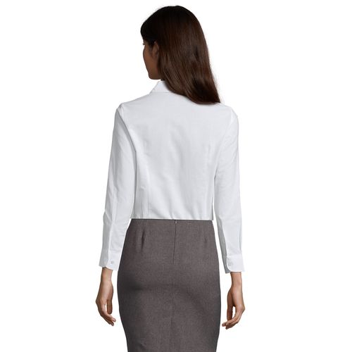 white CAMISA OXFORD MANGA LARGA PARA MUJER SOL'S EMBASSY