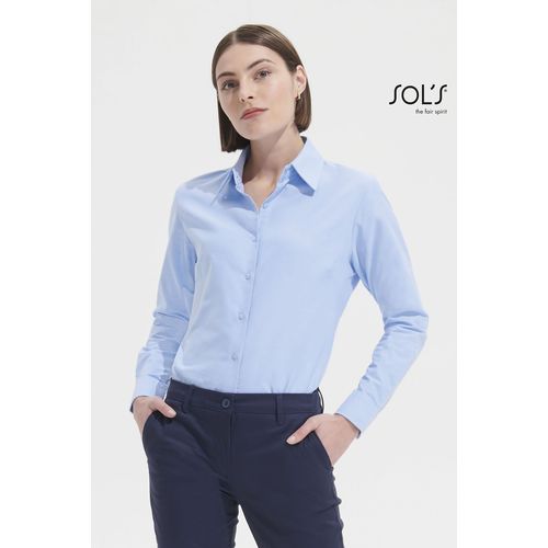 CHEMISE FEMME OXFORD MANCHES LONGUES SOL'S EMBASSY - 2