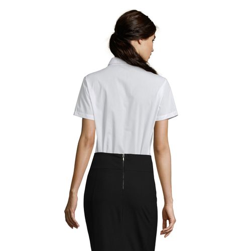 CHEMISE FEMME POPELINE MANCHES COURTES SOL'S ESCAPE