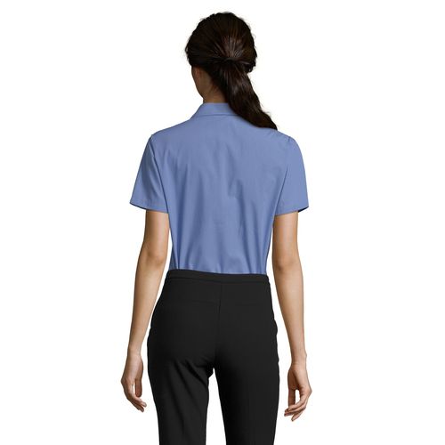 CHEMISE FEMME POPELINE MANCHES COURTES SOL'S ESCAPE