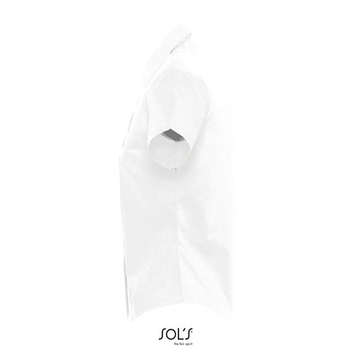 CHEMISE FEMME POPELINE MANCHES COURTES SOL'S ESCAPE