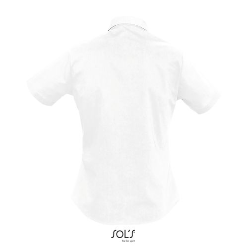 CHEMISE FEMME POPELINE MANCHES COURTES SOL'S ESCAPE
