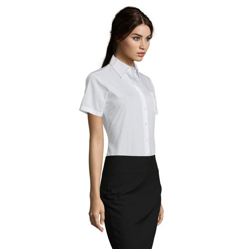 CHEMISE FEMME POPELINE MANCHES COURTES SOL'S ESCAPE