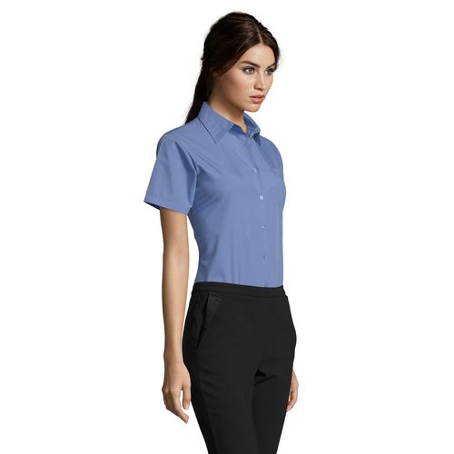 CHEMISE FEMME POPELINE MANCHES COURTES SOL'S ESCAPE