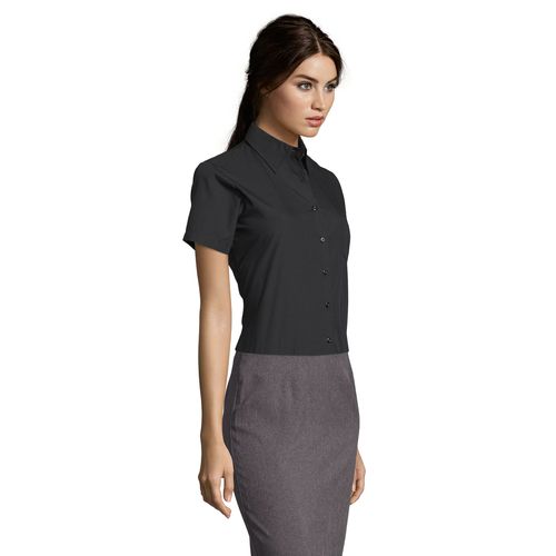 CHEMISE FEMME POPELINE MANCHES COURTES SOL'S ESCAPE