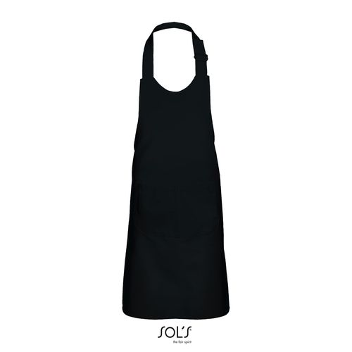 black DELANTAL CON BOLSILLO PARA NIÑOS SOL'S GALA KIDS