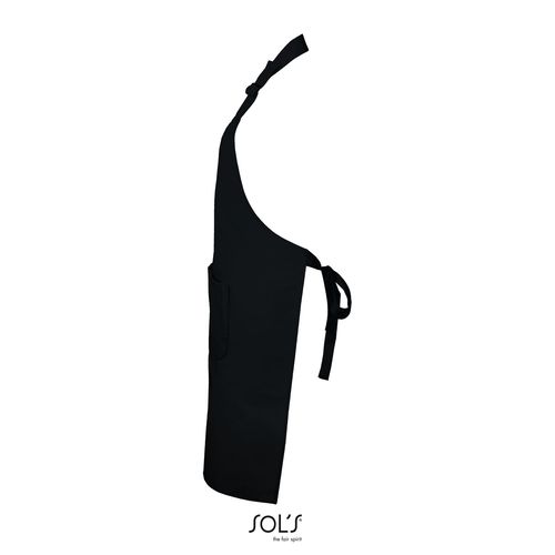 black DELANTAL CON BOLSILLO PARA NIÑOS SOL'S GALA KIDS