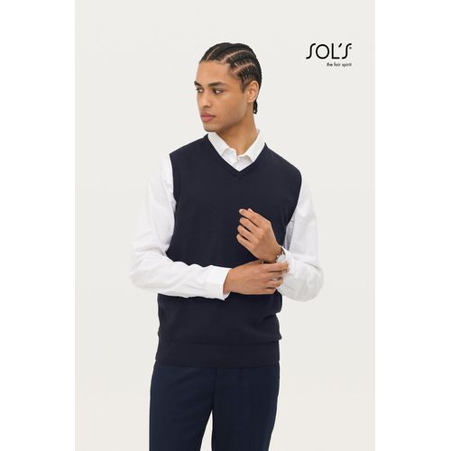 PULL SANS MANCHE COL V UNISEXE SOL'S GENTLEMEN
