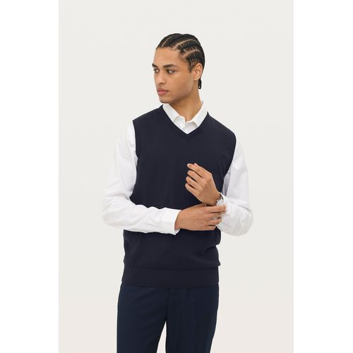 PULL SANS MANCHE COL V UNISEXE SOL'S GENTLEMEN - 1