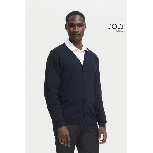 GILET HOMME BOUTONNÉ COL V SOL'S GOLDEN MEN