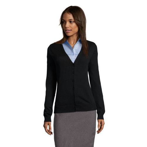 black REBECA DE PUNTO CON CUELLO PICO PARA MUJER SOL'S GOLDEN WOMEN