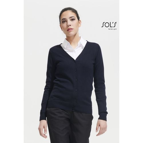 black REBECA DE PUNTO CON CUELLO PICO PARA MUJER SOL'S GOLDEN WOMEN