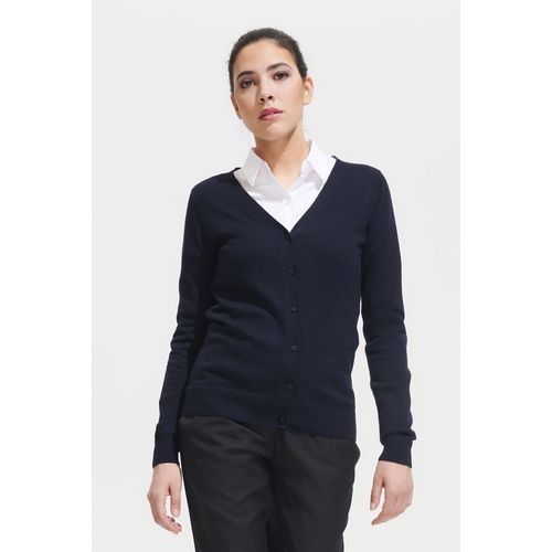 GILET FEMME BOUTONNÉ COL V PERSONNALISÉ SOL'S GOLDEN WOMEN