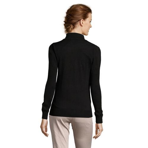 black CHAQUETA DE PUNTO CON CREMALLERA PARA MUJER SOL'S GORDON WOMEN