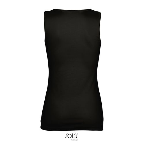 negro produndo CAMISETA SIN MANGAS PARA MUJER SOL'S JANE