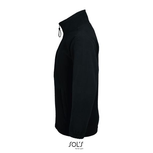 black CHAQUETA POLAR CON CREMALLERA PARA NIÑOS SOL'S NORTH KIDS