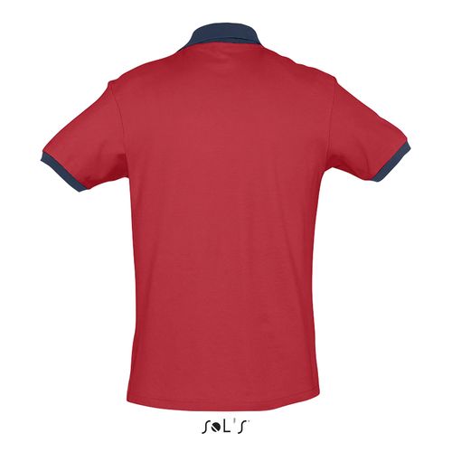 rojo/marina francesa POLO UNISEX SOL'S PRINCE