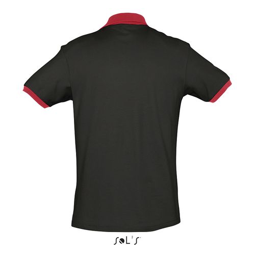 negro/rojo POLO UNISEX SOL'S PRINCE