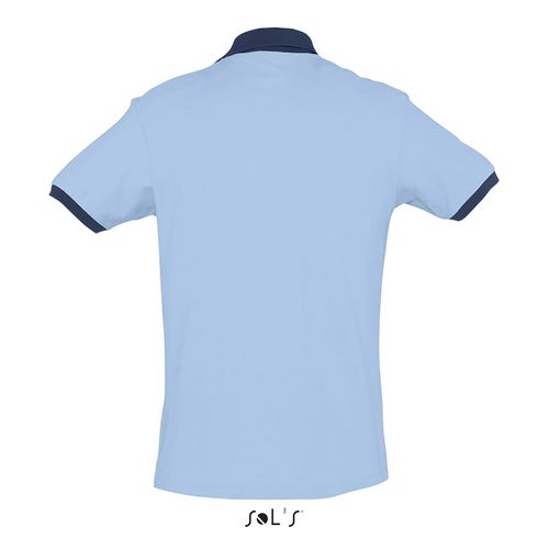 azul celeste/marina francesa POLO UNISEX SOL'S PRINCE