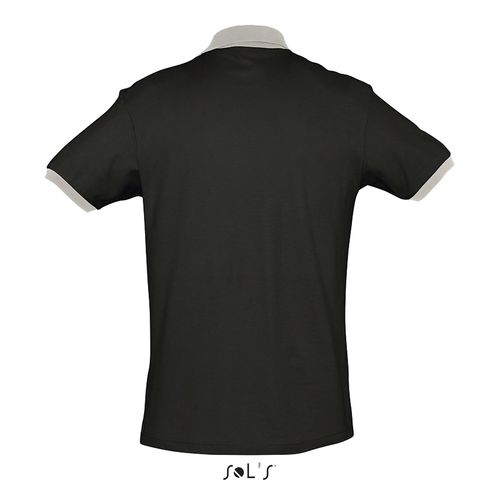 negro/gris POLO UNISEX SOL'S PRINCE