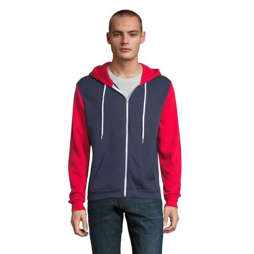 VESTE ZIPPÉE À CAPUCHE UNISEXE AVEC CORDON CONTRASTÉ BLANC SOL'S SILVER - 3