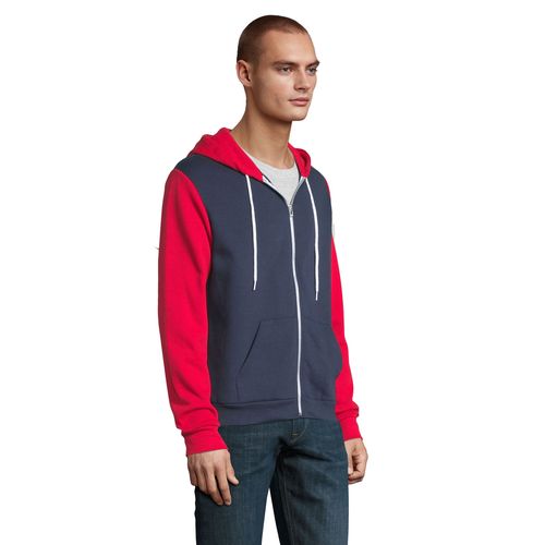 VESTE ZIPPÉE À CAPUCHE UNISEXE AVEC CORDON CONTRASTÉ BLANC SOL'S SILVER - 5