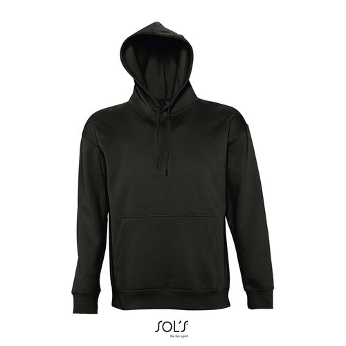 black SUDADERA UNISEX CON CAPUCHA SOL'S SLAM