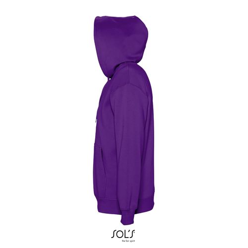 morado oscuro SUDADERA UNISEX CON CAPUCHA SOL'S SLAM