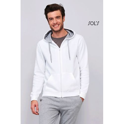 VESTE ZIPPÉE HOMME BICOLORE À CAPUCHE DOUBLÉE CONTRASTÉE SOL'S SOUL MEN - 2