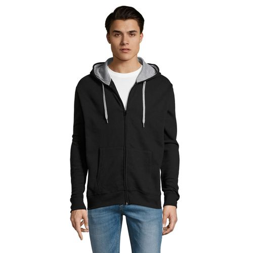VESTE ZIPPÉE HOMME BICOLORE À CAPUCHE DOUBLÉE CONTRASTÉE SOL'S SOUL MEN