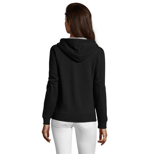 VESTE ZIPPÉE FEMME BICOLORE À CAPUCHE DOUBLÉE CONTRASTÉE SOL'S SOUL WOMEN