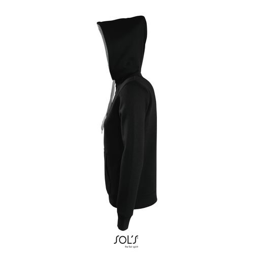 VESTE ZIPPÉE FEMME BICOLORE À CAPUCHE DOUBLÉE CONTRASTÉE SOL'S SOUL WOMEN