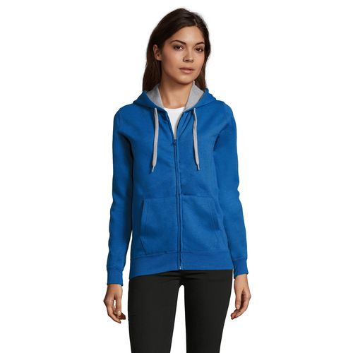 azulón CHAQUETA DE MUJER CONTRASTADA CON CAPUCHA SOL'S SOUL WOMEN
