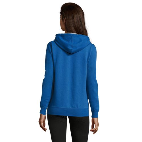 azulón CHAQUETA DE MUJER CONTRASTADA CON CAPUCHA SOL'S SOUL WOMEN
