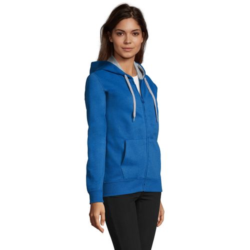 azulón CHAQUETA DE MUJER CONTRASTADA CON CAPUCHA SOL'S SOUL WOMEN
