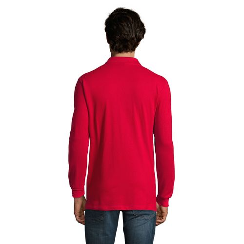 red POLO PIQUÉ DE MANGA LARGA PARA HOMBRE SOL'S STAR