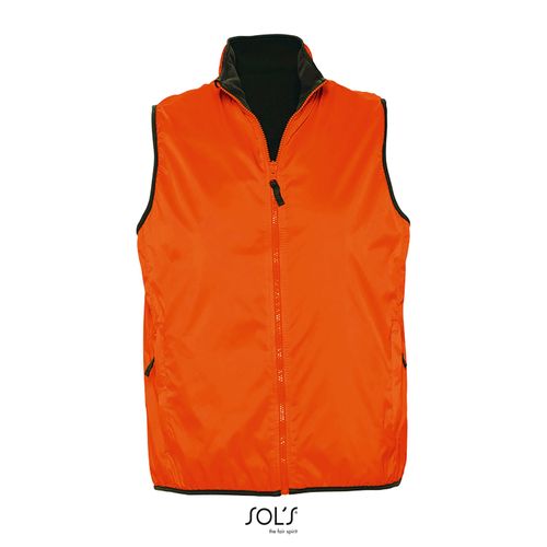 orange CHALECO UNISEX REVERSIBLE Y CONTRASTADO SOL'S WINNER