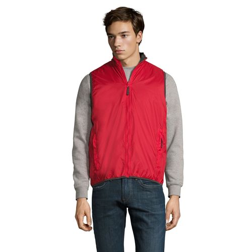 red CHALECO UNISEX REVERSIBLE Y CONTRASTADO SOL'S WINNER