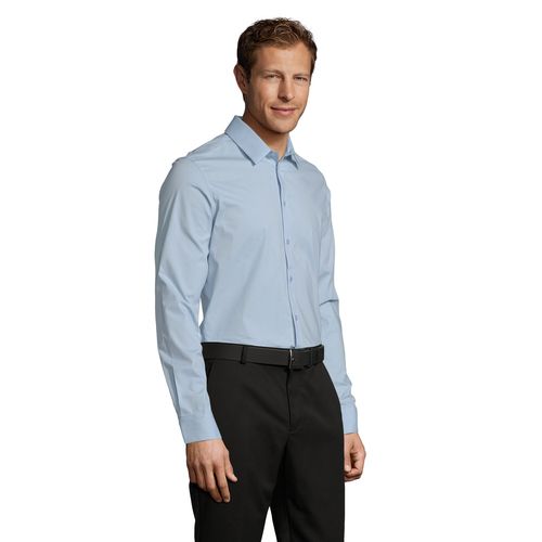 azul claro CAMISA STRETCH MANGA LARGA PARA HOMBRE SOL'S BLAKE MEN