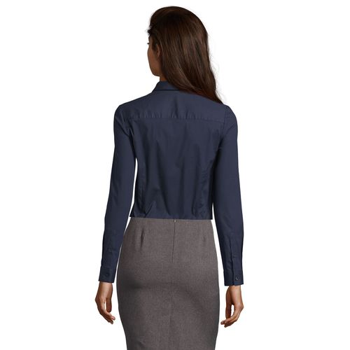azul oscuro CAMISA STRETCH MANGA LARGA PARA MUJER SOL'S BLAKE WOMEN