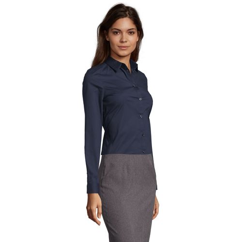 azul oscuro CAMISA STRETCH MANGA LARGA PARA MUJER SOL'S BLAKE WOMEN