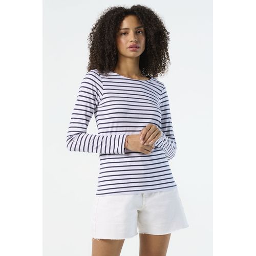 TEE-SHIRT FEMME MANCHES LONGUES RAYÉ SOL'S MARINE WOMEN