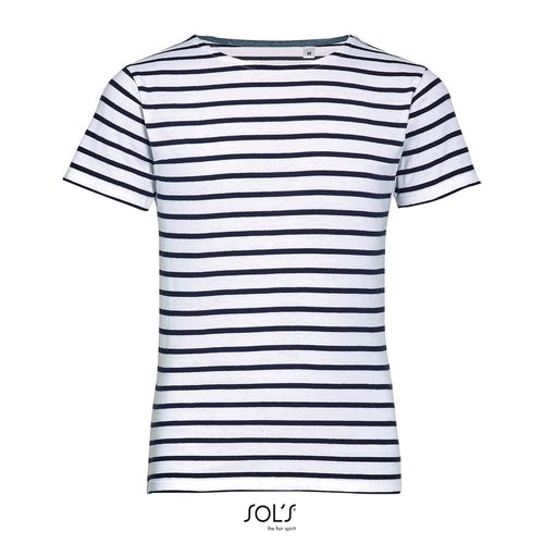 TEE-SHIRT ENFANT COL ROND RAYÉ SOL'S MILES KIDS