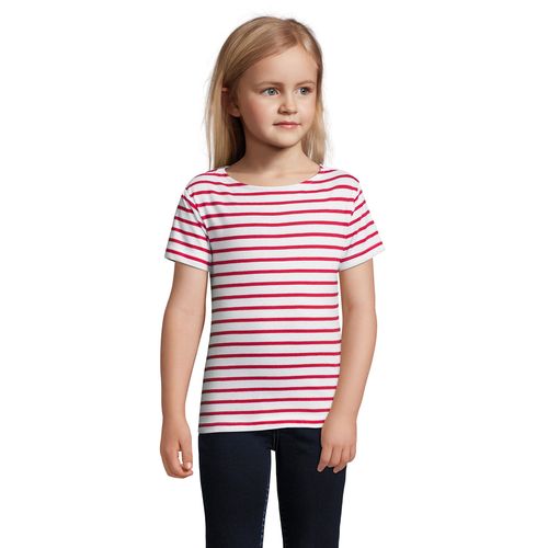 TEE-SHIRT ENFANT COL ROND RAYÉ SOL'S MILES KIDS